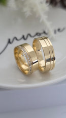 Par Eternity com Diamantes - 7MM