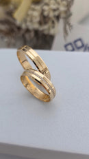 Alianças Magnólia Personalizada  - 4MM